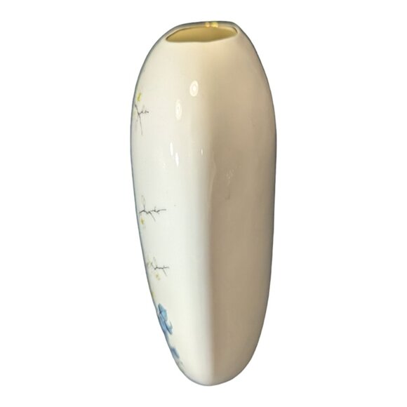 Vintage Set of 2 JAY Fine China Porcelain Vase Set With Bluebirds & Floral Motif - Picture 9 of 13